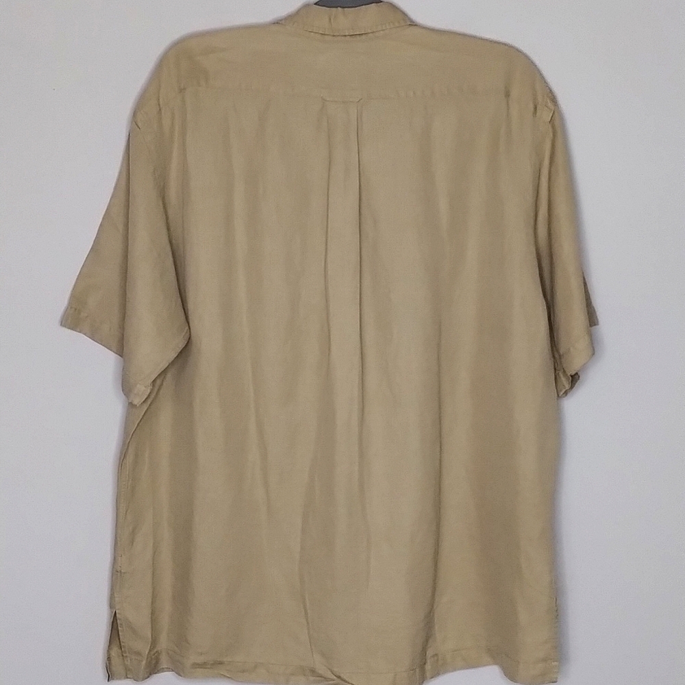 NWT Polo Ralph Lauren Camp Shirt Linen Silk Men's Size L NOS - Picture 6 of 9
